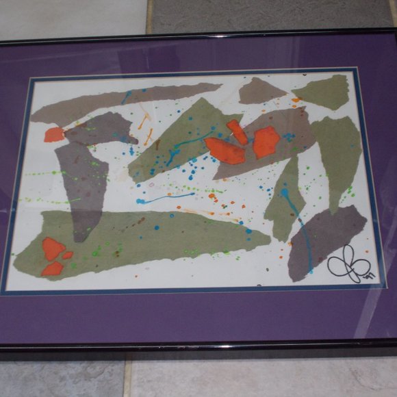 Unique signed wall art framed ready to mount - Picture 2 of 7